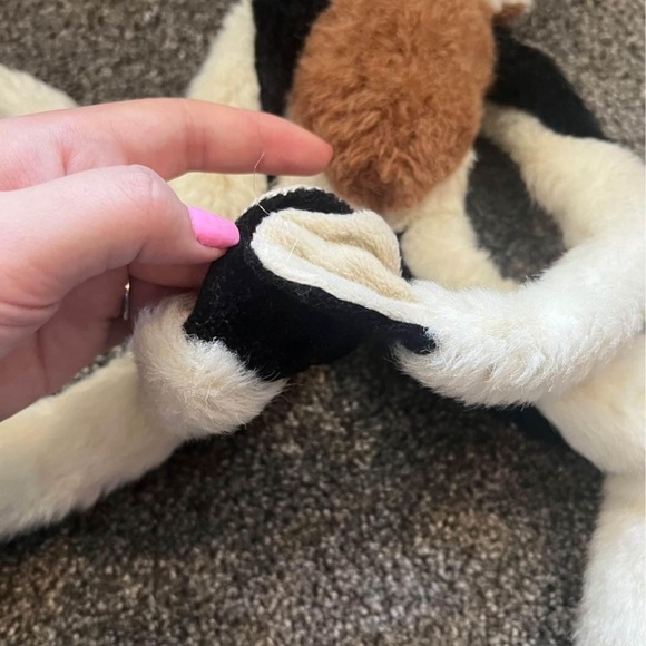 Wild Republic K&M Lemur Monkey hanging plush stuffed animal brown white blk 18" - Picture 5 of 6